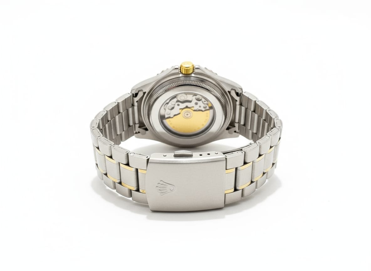 Rol_ex two-tone skeleton dial automatic men’s watch