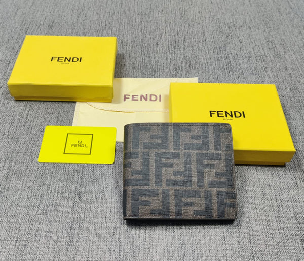 "Fendi Leather Heavy quality multi color latest full printed design Fancy look wallet for men's FN-W-261