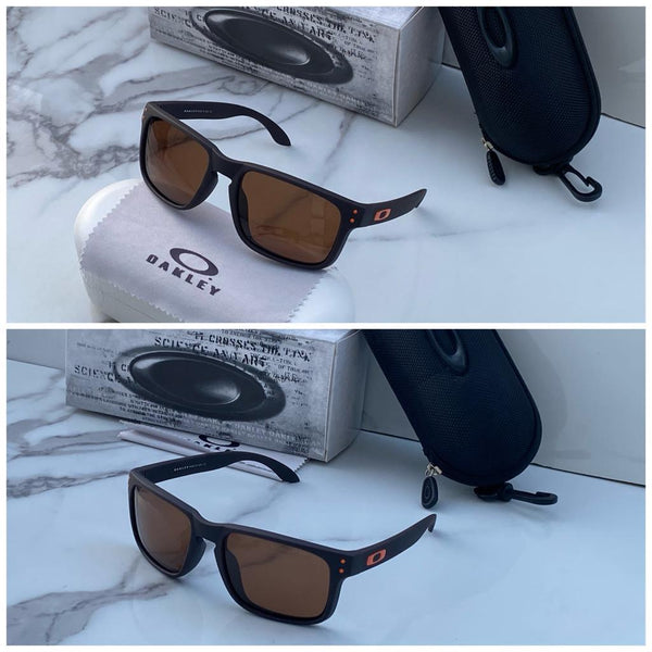 "Brown Color Glass Men's Sunglass for Men OAK-3275 Black Frame Gift Sunglass