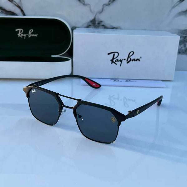 Ray-Ban Stylish Black Glass Men's And Women's Polarised Sunglass Heavy Quality RB-5489