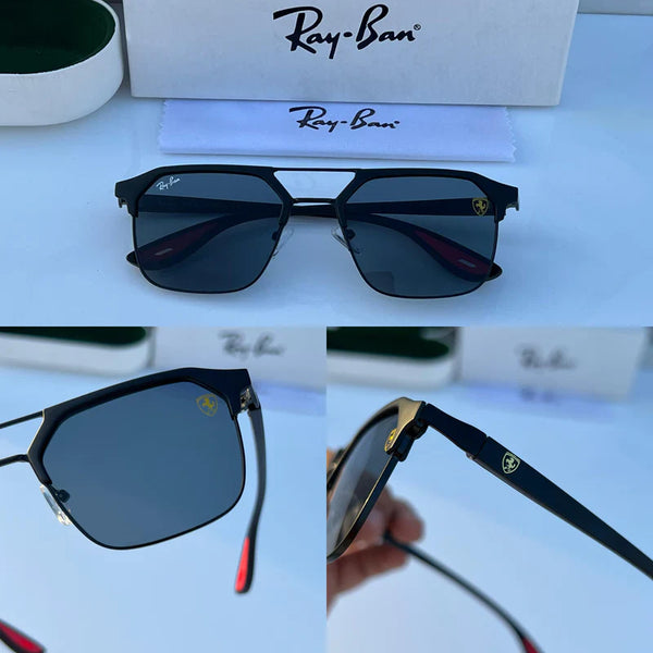 Ray-Ban Stylish Black Glass Men's And Women's Polarised Sunglass Heavy Quality RB-5489